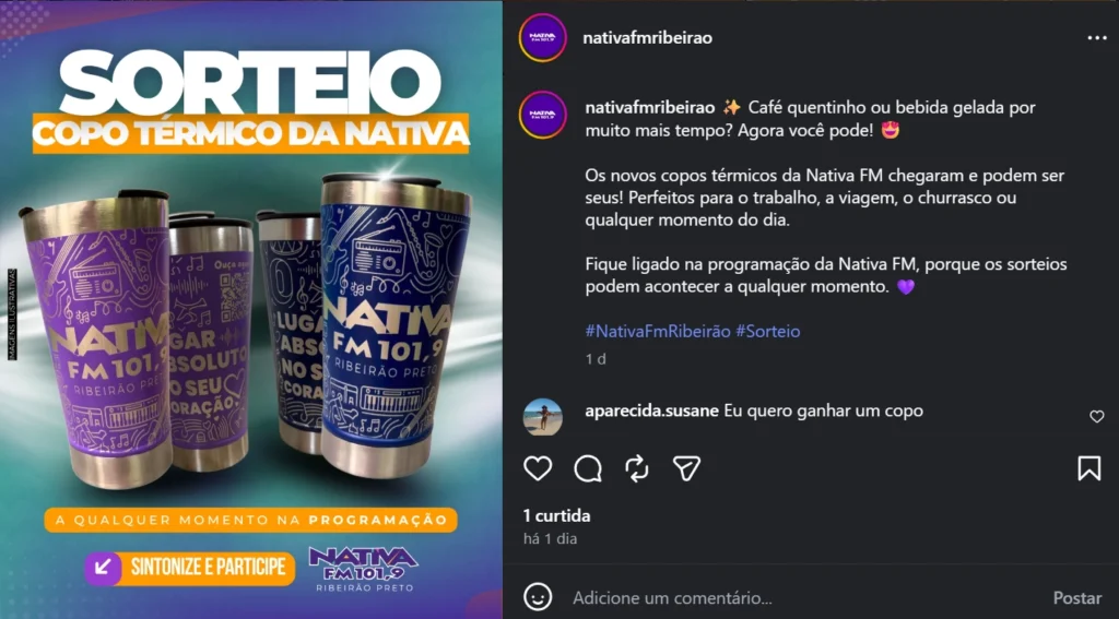 magem de Copo Nativa FM